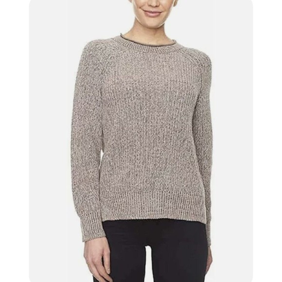 Ellen Tracy Ladies' Comfy Roll Neck Sweater Size XXL Oatmeal Marl Beige - Picture 2 of 12